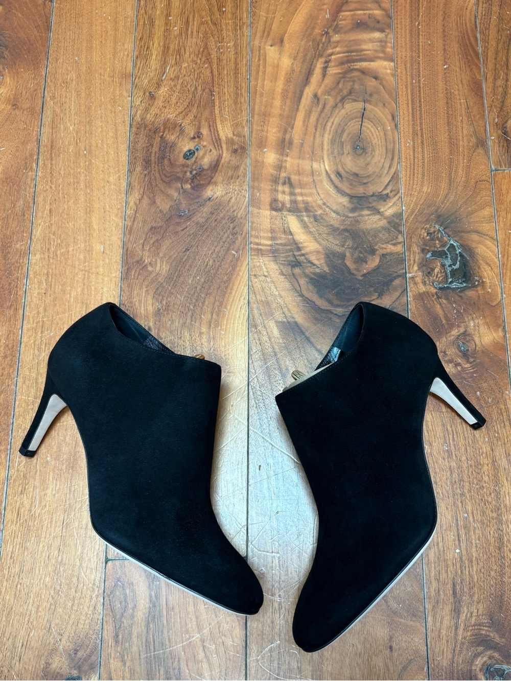 New Sergio Rossi Suede Ankle Heeled Booties 35.5 5.5